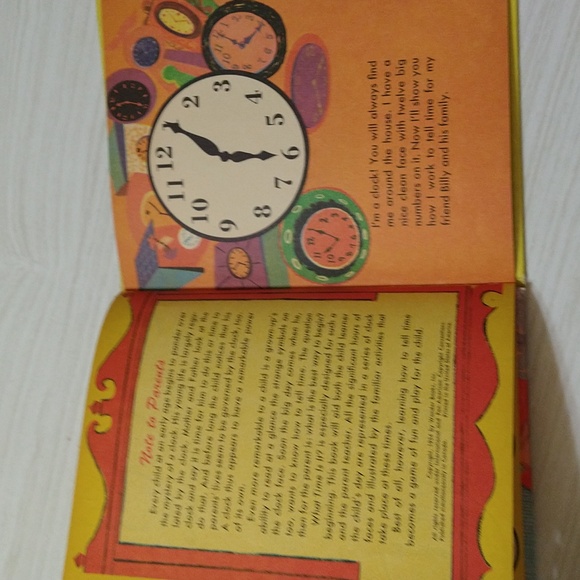 Vintage 1954 A Romper Room Book "What Time Is It?" By John Peter - Picture 4 of 4